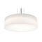 Afx Anton 24in. LED Pendant, Satin Nickel Finish, Linen White Shade ANP2432L5AJUDSN-LW - alternate 1